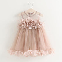 Girl Mesh Spring Dresses Children Clothing Princess Dress Pink Wool Bow Design 2-8 Years - Fab Getup Shop
