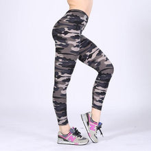 Camouflage Printing Elasticity Leggings Green/Blue/Gray Camouflage Fitness Pant Legins Casual Legging For Women - Fab Getup Shop
