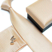 men's fashion neck tie set neckties cufflinks hankies silk ties cuff links pocket handkerchief 14 - Fab Getup Shop
