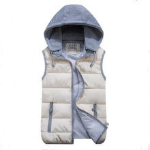women's cotton wool collar hooded down vest Removable hat Hot high quality Brand New female winter warm Jacket&Outerwear Thicken - Fab Getup Shop