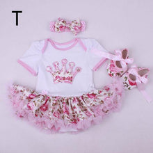 Christmas Baby Girl Infant 3pcs Clothing Sets Suit Princess Tutu Romper Dress/Jumpsuit Xmas Bebe Party Birthday Costumes Vestido - Fab Getup Shop