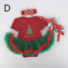 Christmas Baby Girl Infant 3pcs Clothing Sets Suit Princess Tutu Romper Dress/Jumpsuit Xmas Bebe Party Birthday Costumes Vestido - Fab Getup Shop