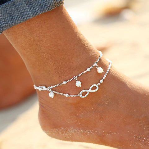 New Barefoot Sandals Enkelbandje Turquoise Beads Boho Foot Jewelry Beach Anklet Ankle Bracelet Anklets for Women Barefoot - Fab Getup Shop