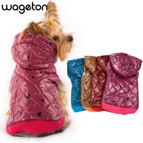 WAGETON fashion dog  designer pet clothing -5 colors - Fab Getup Shop