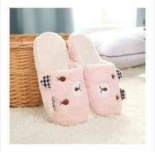 Pig Cute Cotton Fabric Home Slippers Winter  Indoor Slippers Unisex  Men And Women Slippers House Shoes Lovely Plush Warm Shoes - Fab Getup Shop