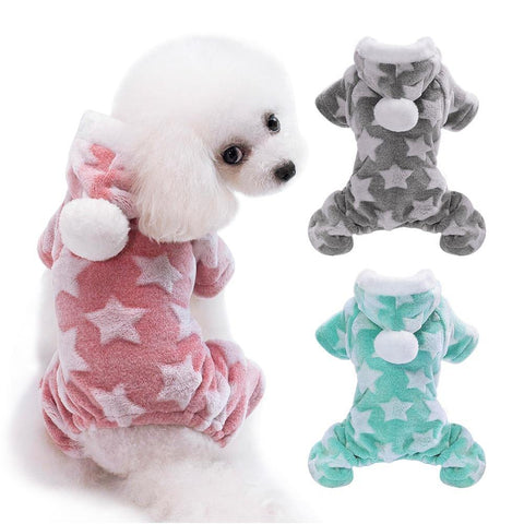 Cute Dog Clothes Jumpsuit Warm Winter Puppy Cat Coat Costume Pet Clothing Outfit For Small Medium Dogs Cats Chihuahua Yorkshire - Fab Getup Shop