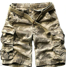 Free Belt  Mens Cargo Shorts Multi-pocket Solid Men Short Pants - Fab Getup Shop