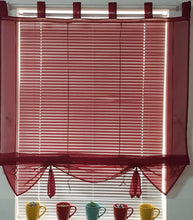 7 Colors Ribbon Roman Curtain Blind Home Wave European Tab Top Living Room Balcony Voile 1PC - Fab Getup Shop