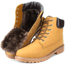 New big size leather men boots winter man shoes ankle boot men's snow shoe martin cowboy autumn man fur velvet flats 1208 - Fab Getup Shop