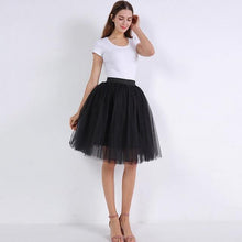 5 Layers 60cm Princess Midi Tulle Skirt Pleated Dance Tutu Skirts  Lolita Petticoat  Denim Party Skirts - Fab Getup Shop