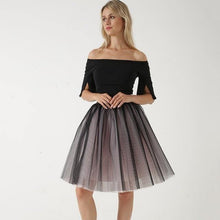 5 Layers 60cm Princess Midi Tulle Skirt Pleated Dance Tutu Skirts  Lolita Petticoat  Denim Party Skirts - Fab Getup Shop