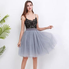 5 Layers 60cm Princess Midi Tulle Skirt Pleated Dance Tutu Skirts  Lolita Petticoat  Denim Party Skirts - Fab Getup Shop