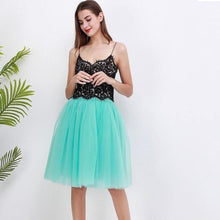 5 Layers 60cm Princess Midi Tulle Skirt Pleated Dance Tutu Skirts  Lolita Petticoat  Denim Party Skirts - Fab Getup Shop