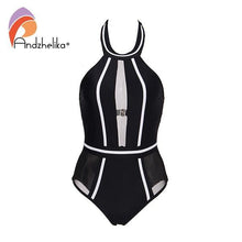 Andzhelika  One-Piece Swimsuit Mesh Patchwork Swimwear Strapless Girl Backless Bodysuit Summer Bathing Suit Monokini AK75064 - Fab Getup Shop