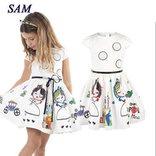 Dress Kids Clothes Baby Girl Dress with Sashes Robe Fille Character Princess Dress Children Clothing - Fab Getup Shop