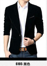 Mens Blazer Slim Fit Suit Jacket Black Navy Blue Velvet Spring Autumn Outwear Coat Suits For Men - Fab Getup Shop