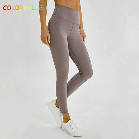 Classical 2.0Versions Soft Naked-Feel Athletic Fitness Leggings  Stretchy High Waist Gym Sport Tights Yoga Pants - Fab Getup Shop