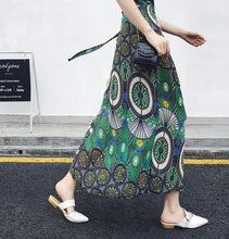 25 Colors  Bohemian High Waist Floral Print Summer Skirts Womens Boho Asymmetrical Chiffon Skirt Maxi Long Skirts - Fab Getup Shop