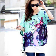 Women Blouses  Plus Size Women Clothing Summer Blouse Shirt Woman Vintage Chiffon Shirts Tops Chemise Femme - Fab Getup Shop