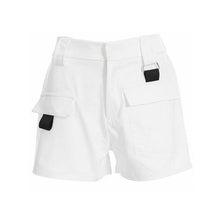 Elastic high waist shorts for women black summer belt shorts vintage sexy cotton biker pocket shorts - Fab Getup Shop