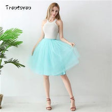 5 Layers 65cm Midi Tulle skirt Gothic High Waist Pleated Skirts - Fab Getup Shop