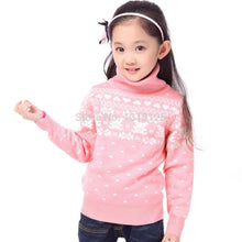 Children's Sweater Spring Autumn Girls Cardigan Kids Turtle Neck Sweaters Girl's Fashionable Style Outerwear Pullovers - Fab Getup Shop