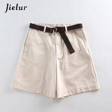 All-match 4 Solid Color Sashes Casual Women Shorts A-line High Waist Slim Summer Shorts Feminino Chic S-XXL - Fab Getup Shop