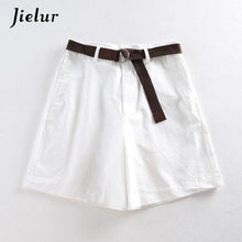 All-match 4 Solid Color Sashes Casual Women Shorts A-line High Waist Slim Summer Shorts Feminino Chic S-XXL - Fab Getup Shop