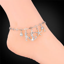 Ocean Cute Platinum Gold Plated Ankle Bracelet