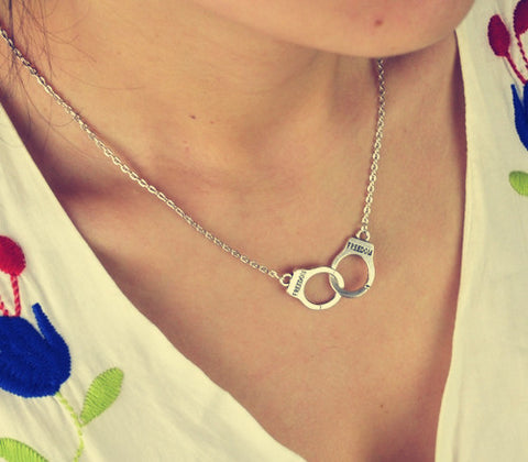 Handcuffs beautiful Casual Necklace